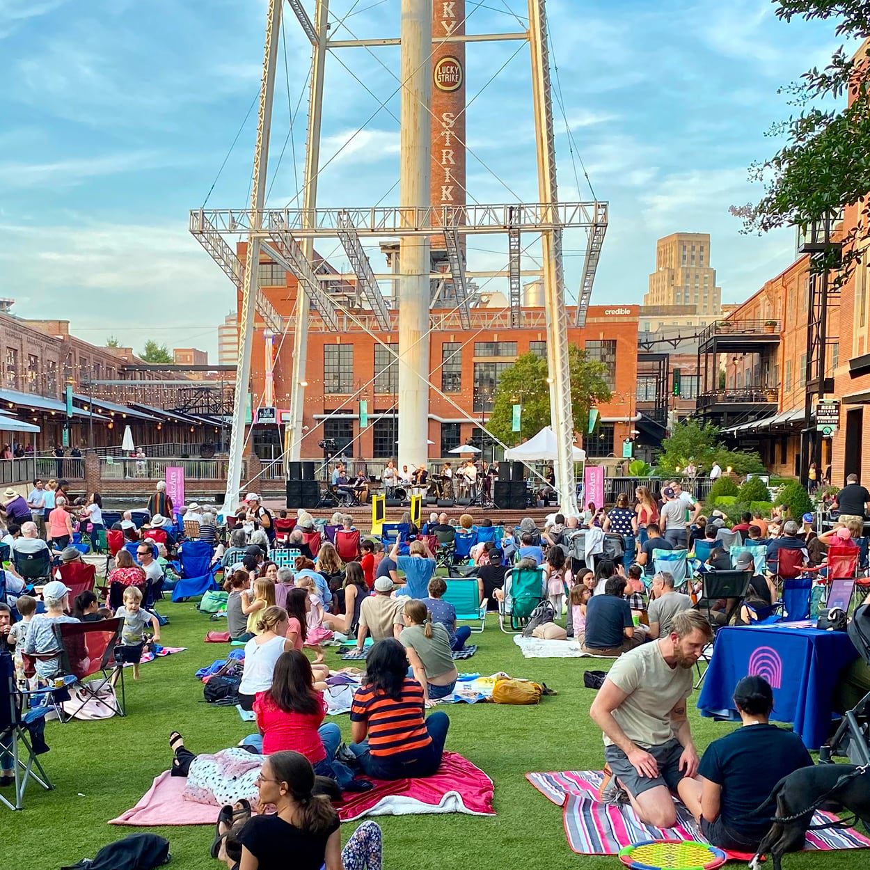 American Tobacco Campus lawn event.